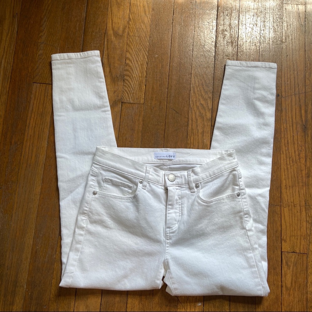 NWT Loft White Jeans